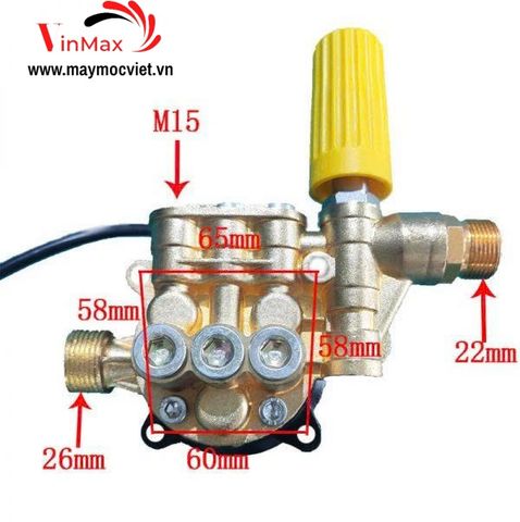 Đầu bơm máy rửa xe chỉnh áp