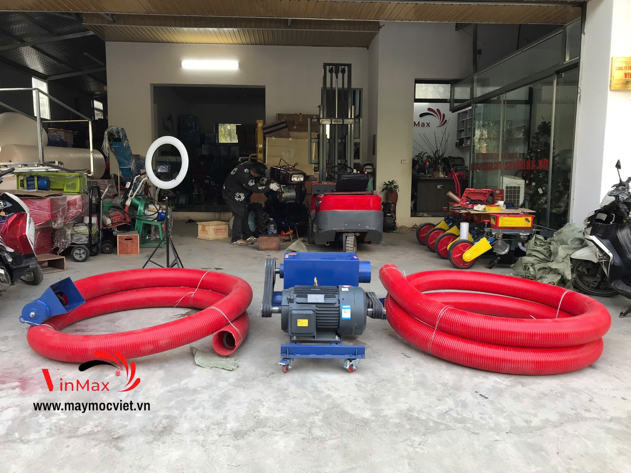 Máy hút nông sản, nguyên liệu 2 đầu 20m công suất 7.5kw Turbo TBH2075