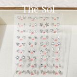  [SHOPEE] Bông Tai Nhựa Nhiều Mẫu Chuôi Su - Màu Bạc 