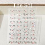  [SHOPEE] Bông Tai Nhựa Nhiều Mẫu Chuôi Su - Màu Bạc 