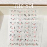  [SHOPEE] Bông Tai Nhựa Nhiều Mẫu Chuôi Su - Màu Bạc 