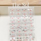  [SHOPEE] Bông Tai Nhựa Nhiều Mẫu Chuôi Su - Màu Bạc 