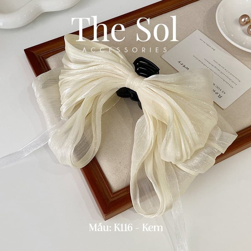  Kẹp Tóc Hàn Quốc Bow Ribbon 