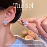  Bông Tai Hàn Quốc Blue Butterfly 