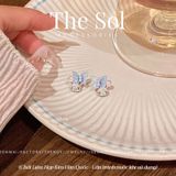  Bông Tai Hàn Quốc Blue Butterfly 