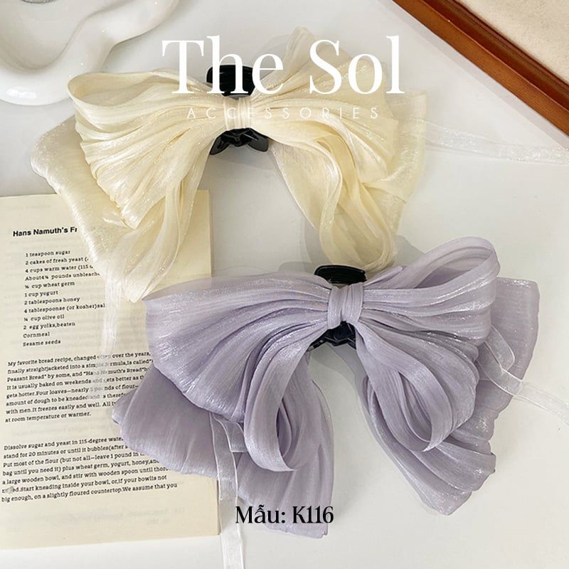  Kẹp Tóc Hàn Quốc Bow Ribbon 