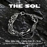  Lắc Tay Titan Unisex Black Stone - Mẫu 140 