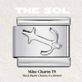  Charm Titan Italian Bracelet - Basic Charm - Charm T 