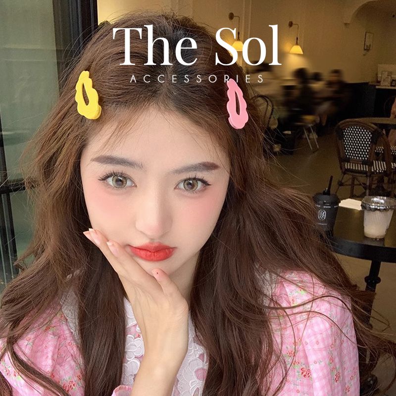  Kẹp Tóc Hàn Quốc Sắc Màu Gợn Sóng 