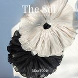  Cột Tóc Scrunchies Pleated Mesh 