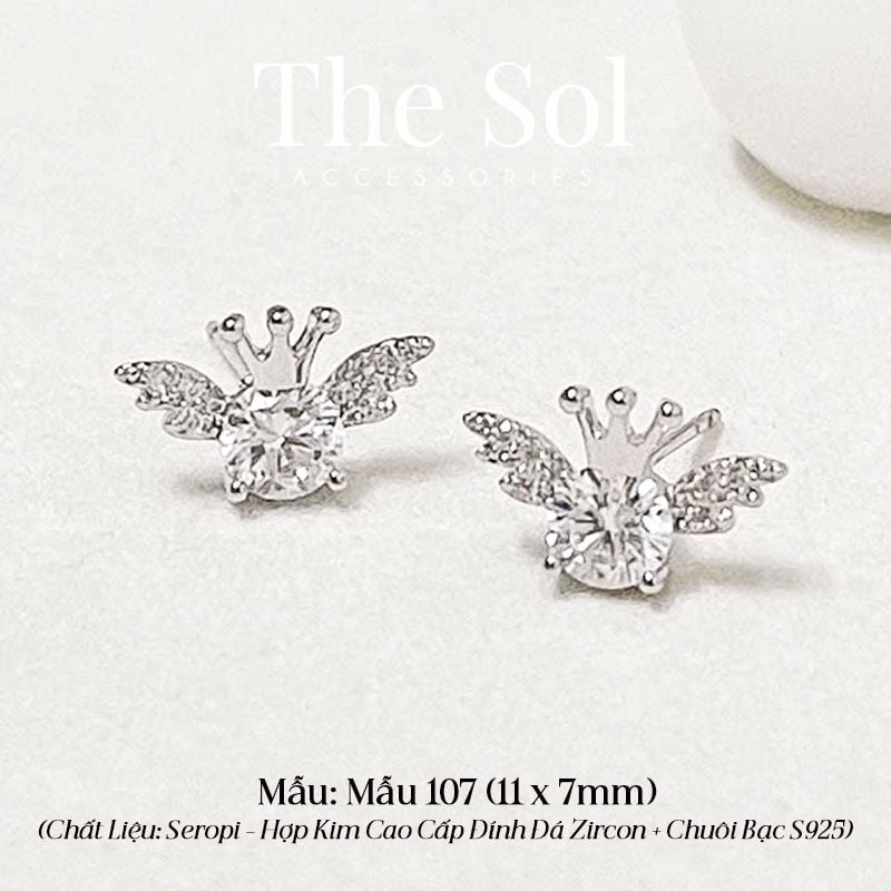  Bông Tai Seropi Diamond Angel - Mẫu 107 