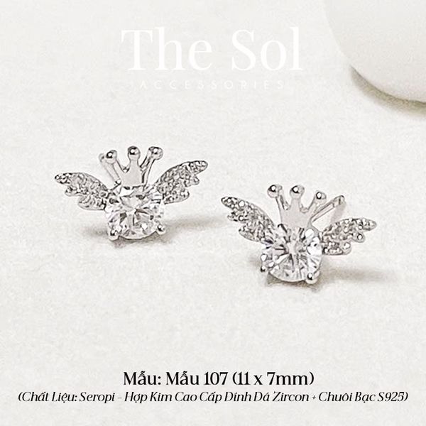  Bông Tai Seropi Diamond Angel - Mẫu 107 