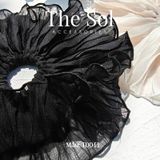  Cột Tóc Scrunchies Pleated Mesh 