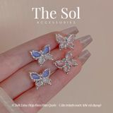  Bông Tai Hàn Quốc Gems Butterfly 
