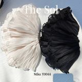  Cột Tóc Scrunchies Pleated Mesh 