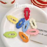  Kẹp Tóc Hàn Quốc Sắc Màu Gợn Sóng 