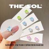  Khuyên Tai Nam Châm Hologram - 1 Chiếc 