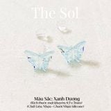  Bông Tai Nhựa Hologram Butterfly 