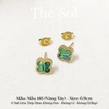  Bông Tai Titan Green Lou 0.9cm - Mẫu 180 