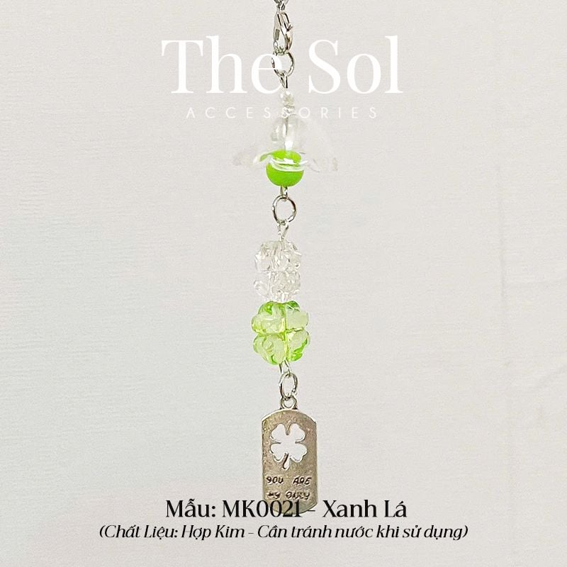  Móc Điện Thoại Crystal Clover 