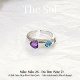  Nhẫn Hàn Quốc Colour Gems - Mẫu 26 