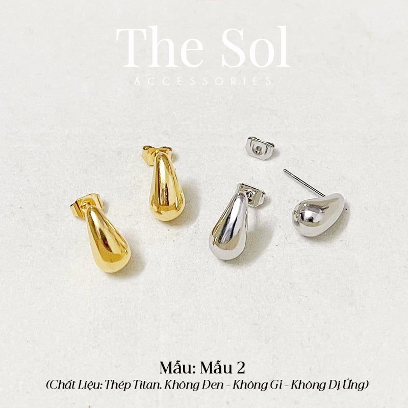  Bông Tai Titan Metal Drop 