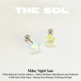  Khuyên Tai Thép Titan Màu Sắc Hologram 