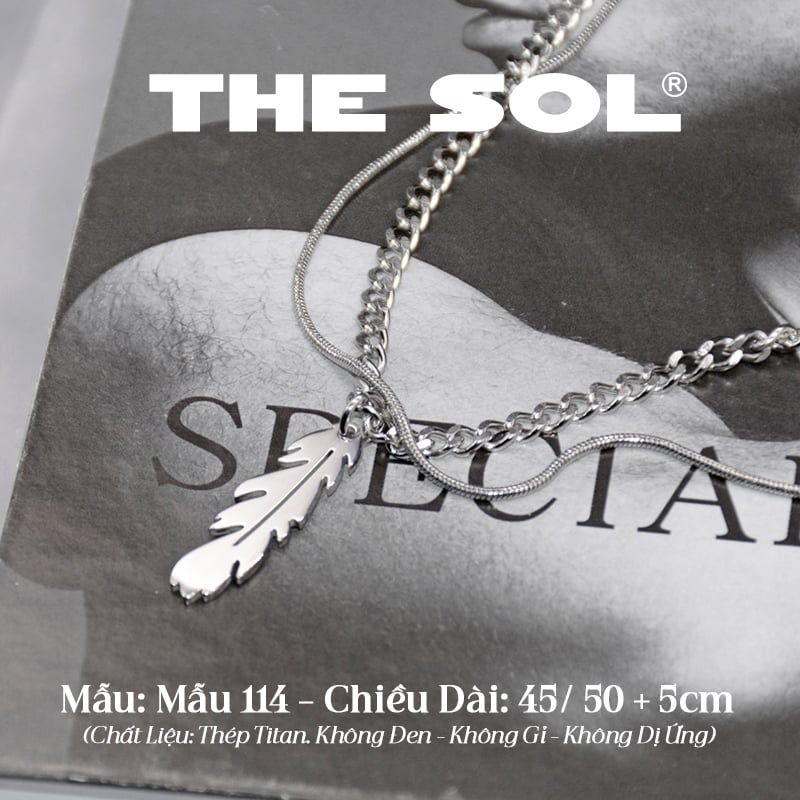 Dây Chuyền Titan Unisex The Leaf - Mẫu 114 
