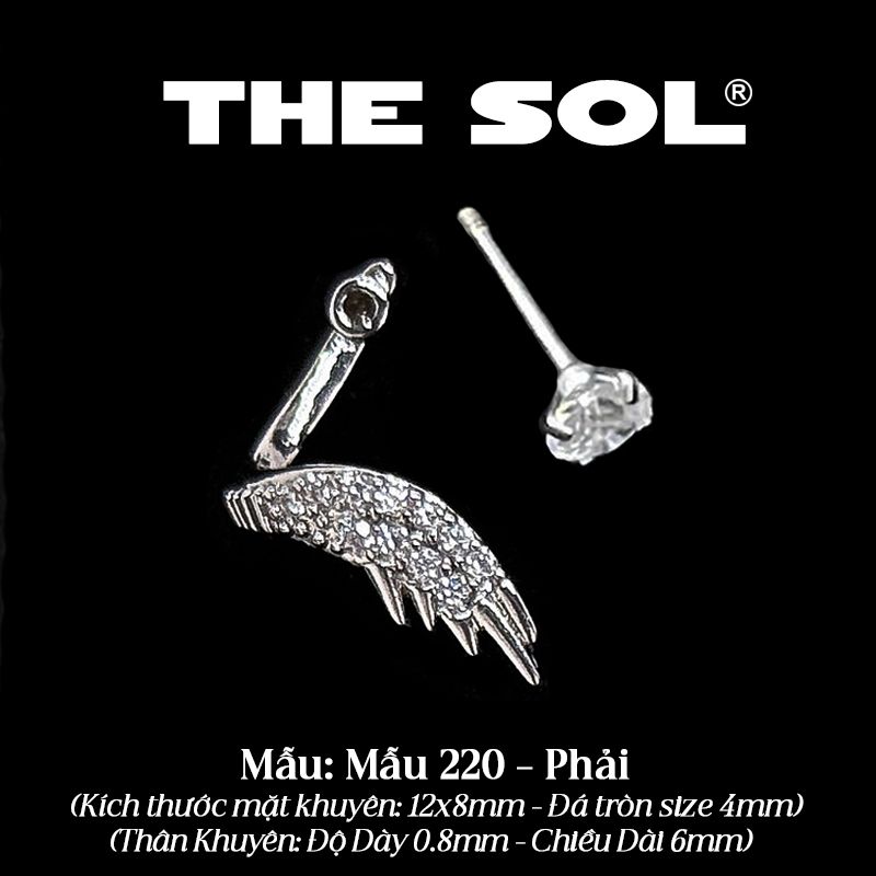  Khuyên Tai Thép Xi Mạ The Wing - Mẫu 220 