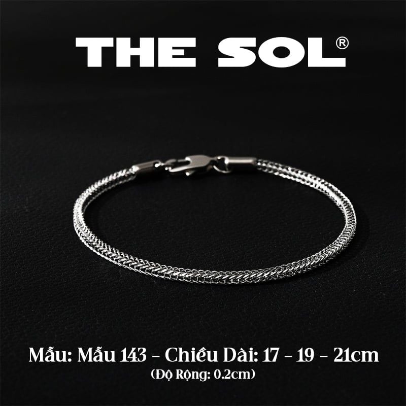  Lắc Tay Titan Unisex Simple Chain - Mẫu 143 