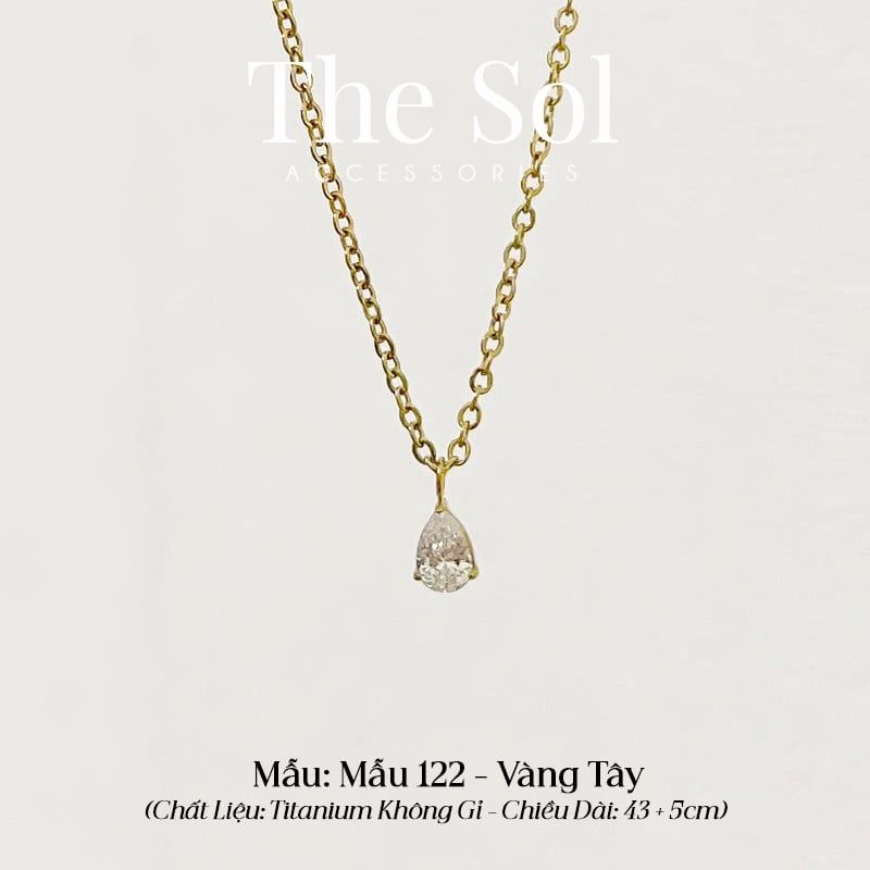  Dây Chuyền Titan Diamond Drop - Mẫu 122 