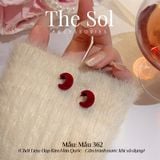  Bông Tai Hàn Quốc Velvet Mini Hoops - Mẫu 362 