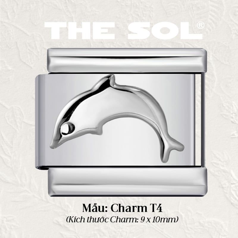  Charm Titan Italian Bracelet - Basic Charm - Charm T 