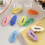  Kẹp Tóc Hàn Quốc Sắc Màu Gợn Sóng 