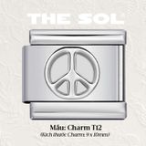  Charm Titan Italian Bracelet - Basic Charm - Charm T 