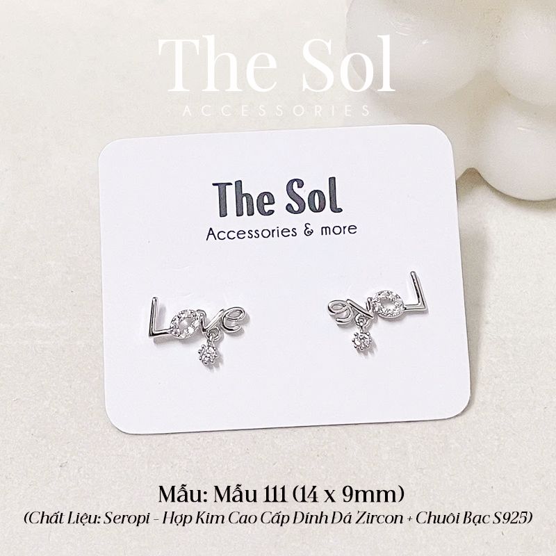  Bông Tai Seropi Diamond Flower - Mẫu 94 