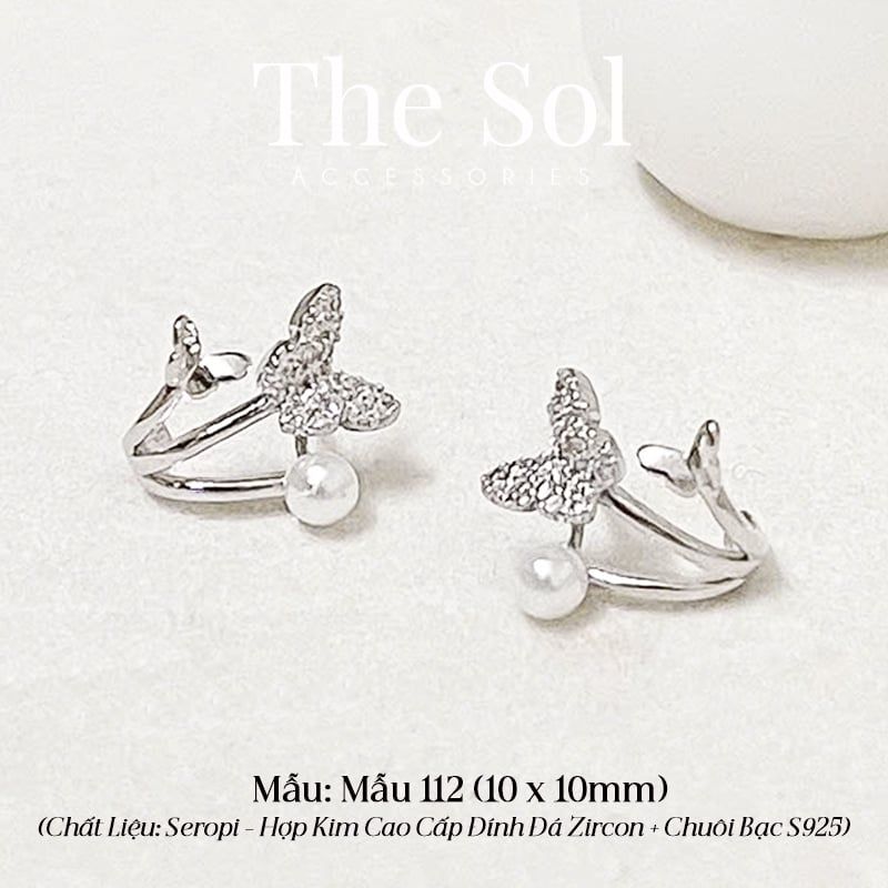  Bông Tai Seropi Double Butterlies - Mẫu 112 