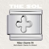  Charm Titan Italian Bracelet - Basic Charm - Charm T 