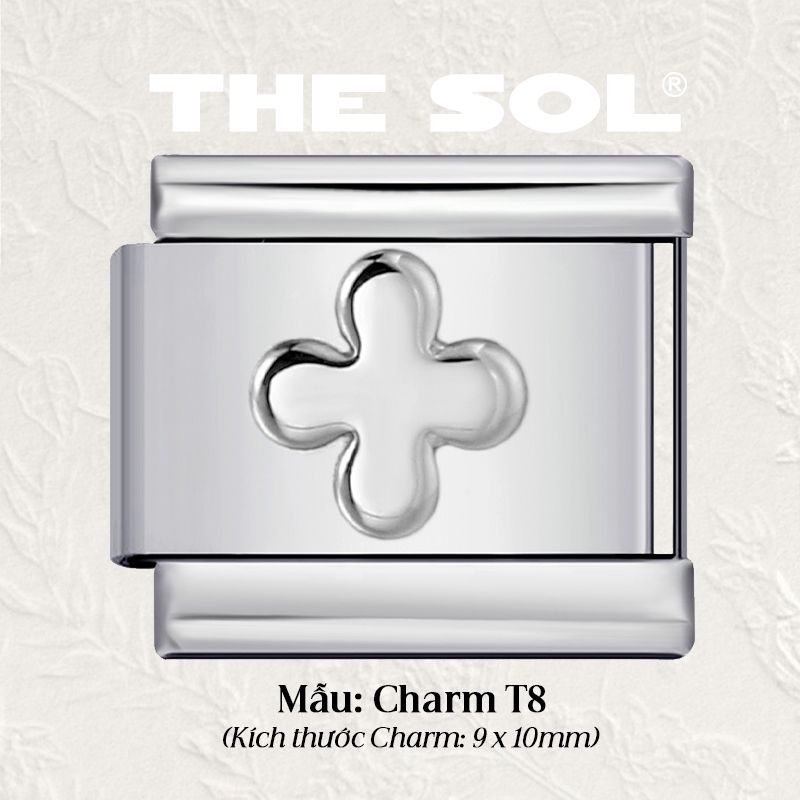  Charm Titan Italian Bracelet - Basic Charm - Charm T 