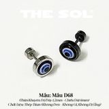  Khuyên Tai Titan Unisex Blue Eyes - Mẫu D68 