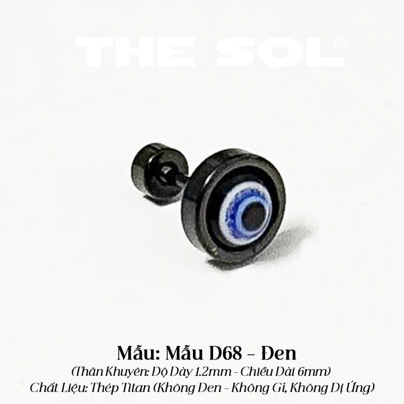  Khuyên Tai Titan Unisex Blue Eyes - Mẫu D68 