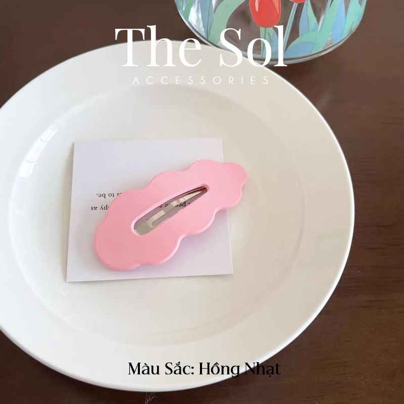  Kẹp Tóc Hàn Quốc Sắc Màu Gợn Sóng 