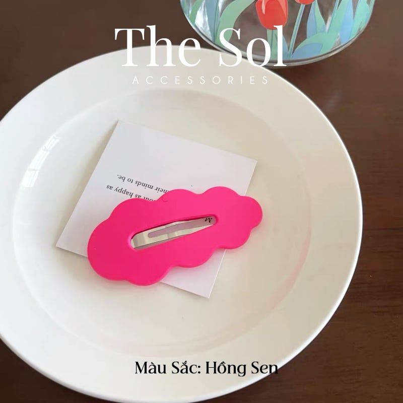 Kẹp Tóc Hàn Quốc Sắc Màu Gợn Sóng 