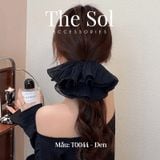  Cột Tóc Scrunchies Pleated Mesh 