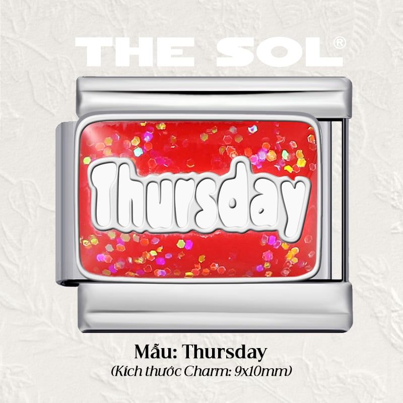  Charm Titan Italian Bracelet - Day In Week 