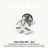  Khuyên Tai Titan Unisex Chrome Heart - Mẫu D67 