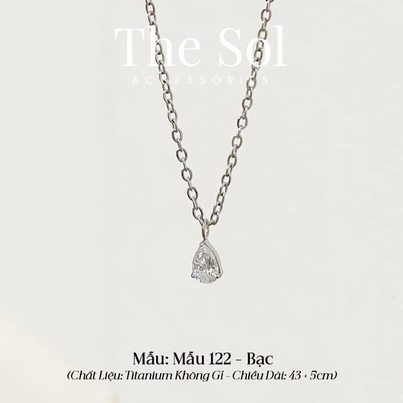  Dây Chuyền Titan Diamond Drop - Mẫu 122 