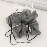  Cột Tóc Scrunchies Ribbon Bling 
