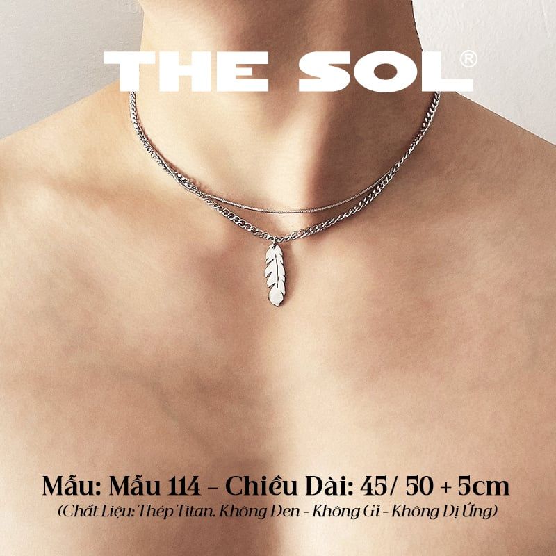  Dây Chuyền Titan Unisex The Leaf - Mẫu 114 