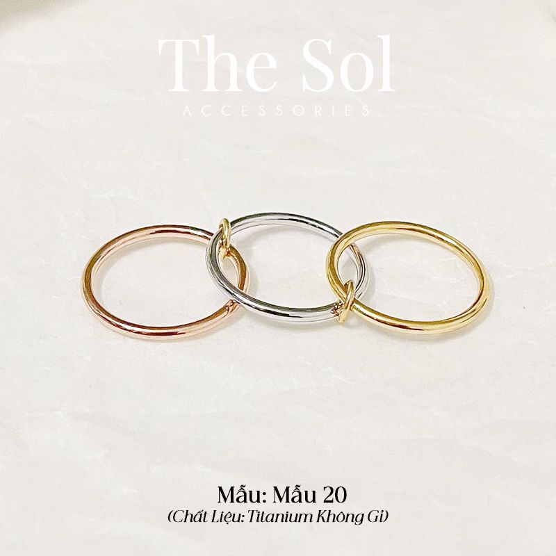  Nhẫn Titan Triple Rings 1 - Mẫu 20 